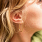Boucles d'oreilles créoles rectangle - Les Précises