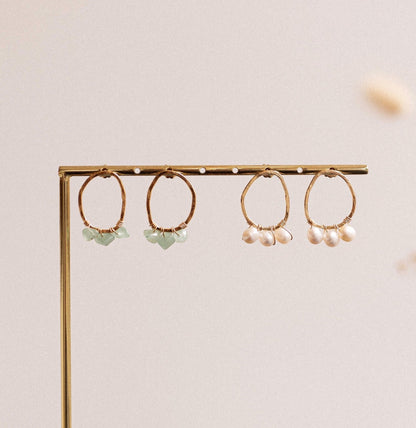 Boucles d'oreilles pierres fines - Dali