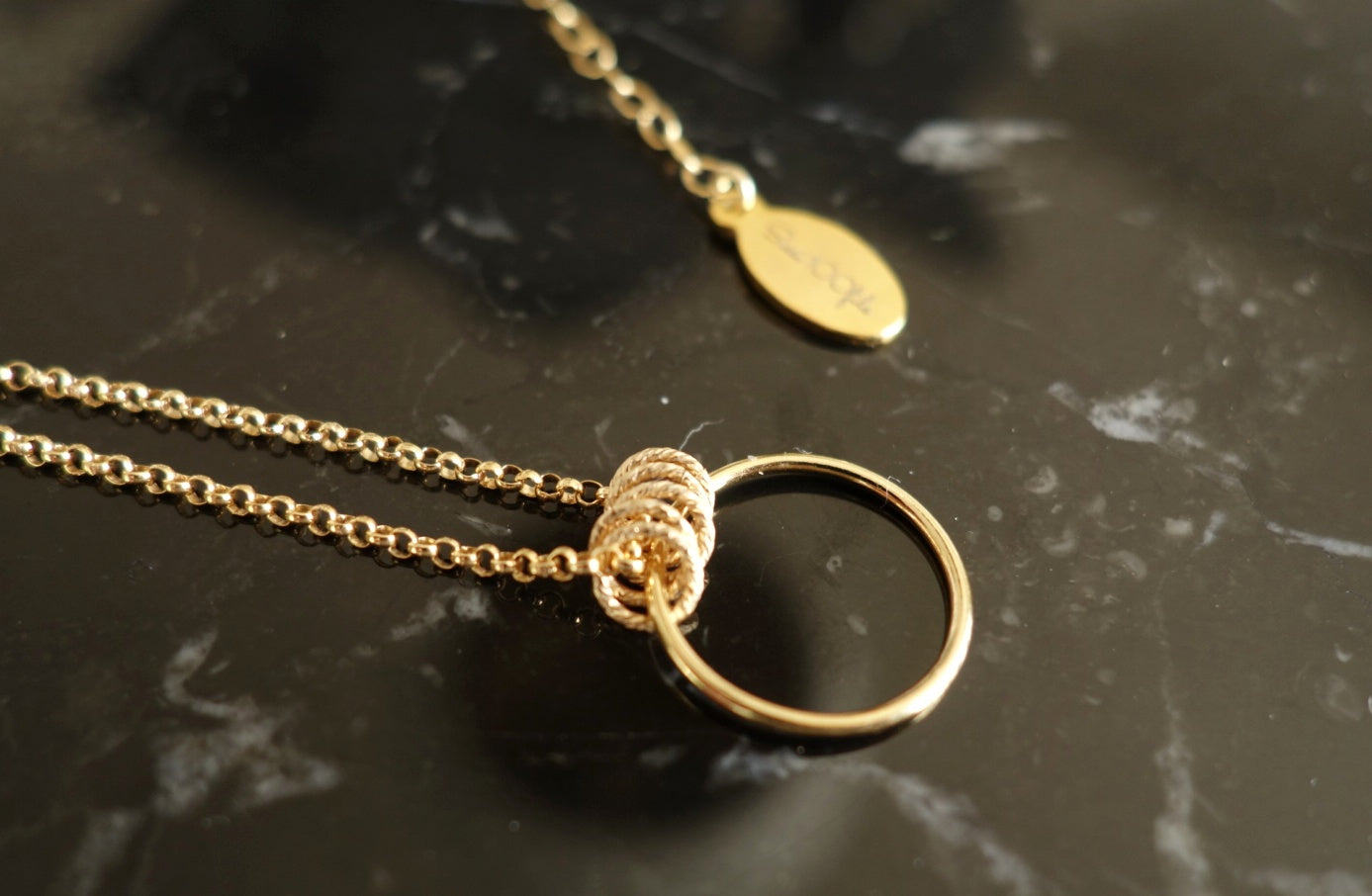 collier anneau torsadé sissi100fils femme made in france