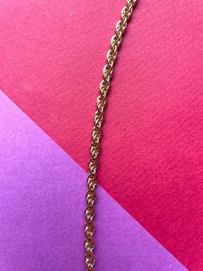 Collier chaîne torsadée vintage