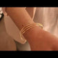 Bracelet jonc manchette réglable - Résonance
